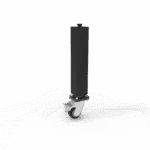 Welding table legs with Caster and Locking Brake- Square tube 650mm